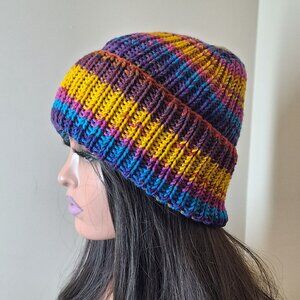 Handmade Multicolor Soft Hat Beanie